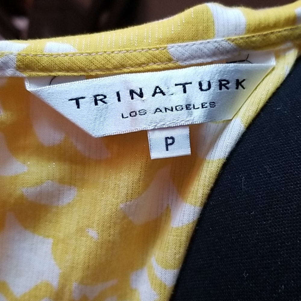 Trina Turk Los Angeles Sleeveless Metallic/Yellow - Picture 7 of 15